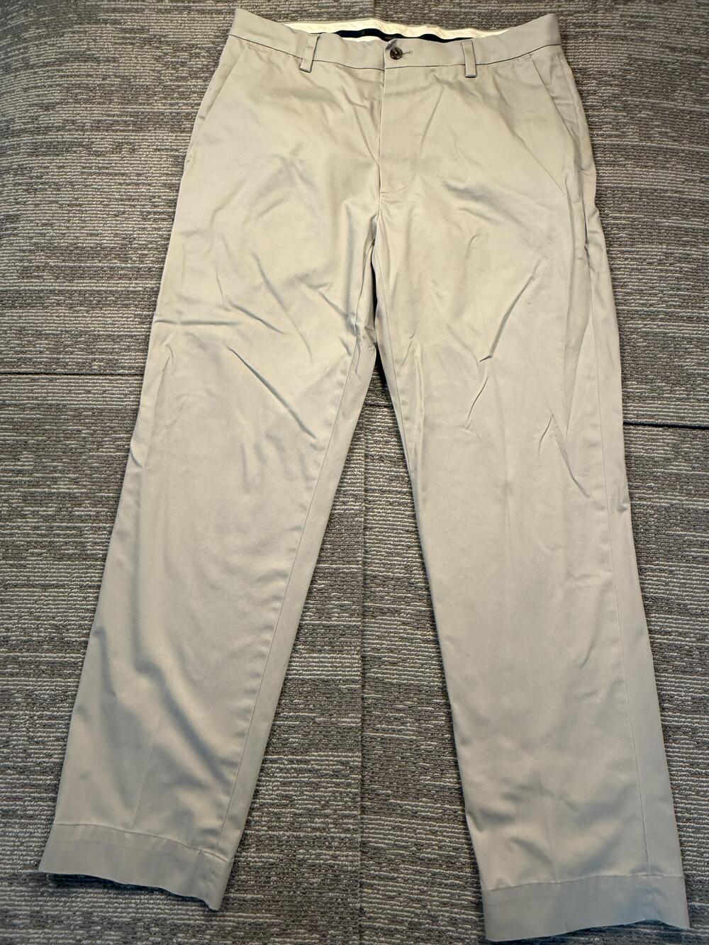 Brooks Brothers Pants Mens 34x30 Beige Advantage Chino Stretch Clark Fit Casual